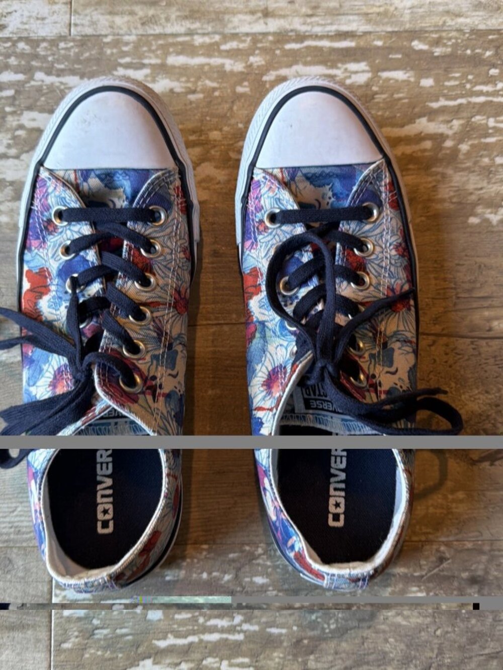 CONVERSE Chuck Taylor All Star Low Top 551549F Daisy Floral Women’s 8 - Picture 6 of 8